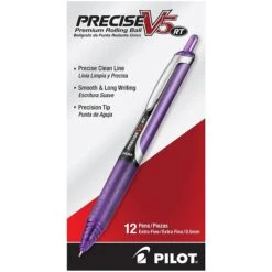 Pilot Precise V7 RT Retractable Rollerball Pens, Fine Point, Black Ink, 3/Pack (26058) -Office Product Shop sp135695491 sc7