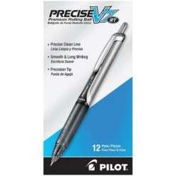 Pilot Precise V7 RT Retractable Rollerball Pens, Fine Point, Black Ink, 3/Pack (26058) -Office Product Shop sp135695493 sc7