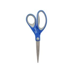 Westcott 8" Stainless Steel Scissors, Silver/Blue/Gray, 2/Pack (17836) -Office Product Shop sp144570223 sc7
