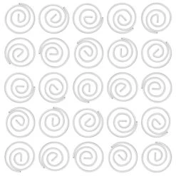 JAM Paper Circular Small Paper Clips, White, 50/Pack (2187139) -Office Product Shop sp145003460 sc7