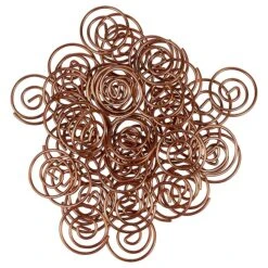 JAM Paper Colored Circular Paper Clips, Round Paperclips, Rose Gold, 50/Pack (21832061) -Office Product Shop sp145003474 sc7