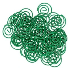 JAM Paper Colored Circular Paper Clips, Round Paperclips, Green, 2 Packs Of 50 (2187135B) -Office Product Shop sp145003493 sc7