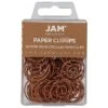 JAM Paper Colored Circular Paper Clips, Round Paperclips, Rose Gold, 50/Pack (21832061) -Office Product Shop sp145003494 sc7