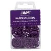 JAM Paper Circular Small Paper Clips, Purple, 50/Pack (2187137) -Office Product Shop sp145003511 sc7