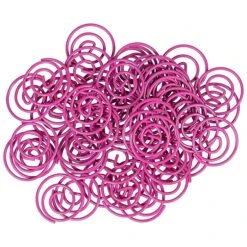 JAM Paper Colored Circular Paper Clips, Round Paperclips, Hot Pink Fuchsia, 50/Pack (2187136) -Office Product Shop sp145003926 sc7