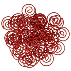 JAM Paper Circular Small Paper Clips, Red, 2 Packs Of 50 (2187138B) -Office Product Shop sp145003931 sc7