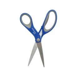 Westcott 8" Stainless Steel Scissors, Pointed Tip, Silver/Blue/Gray (17930) -Office Product Shop sp145100504 sc7