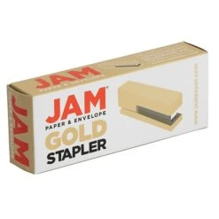 JAM Paper Modern Desktop Stapler, 10 Sheet Capacity, Gold (337GOZ) -Office Product Shop sp152889777 sc7