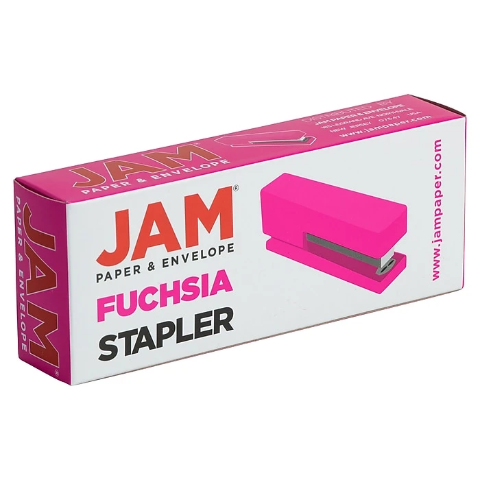 JAM Paper Modern Desk Stapler, Pink (337PI) 7 JAM Paper Modern Desk Stapler, Pink (337PI) - Image 5