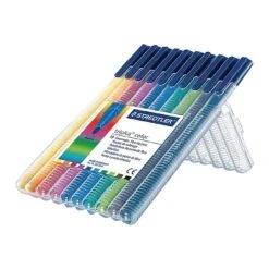 Staedtler Triplus Color Felt Pens, Fibre Point, Assorted Inks, 10/Pack (323 SB10) -Office Product Shop sp155729401 sc7