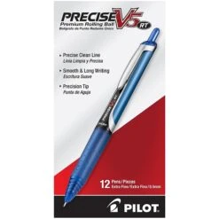 Pilot Precise V7 RT Retractable Rollerball Pens, Fine Point, Black Ink, 3/Pack (26058) -Office Product Shop sp162572619 sc7