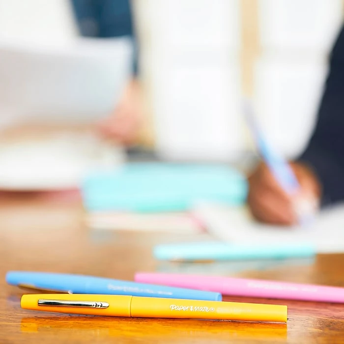 Paper Mate Flair Felt Pen, Medium Point, Blue Ink, Dozen (8410152) 9 Paper Mate Flair Felt Pen, Medium Point, Blue Ink, Dozen (8410152) - Image 7