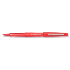 Paper Mate Flair Felt Pen, Medium Point, Red Ink, Dozen (8420152) 12 Paper Mate Flair Felt Pen, Medium Point, Red Ink, Dozen (8420152) -Office Product Shop sp163415482 sc7
