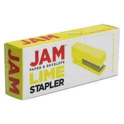 JAM Paper Modern Desktop Stapler, 10 Sheet Capacity, Lime Green (337GR) -Office Product Shop sp170856958 sc7