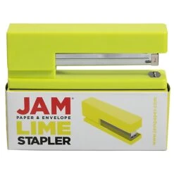 JAM Paper Modern Desktop Stapler, 10 Sheet Capacity, Lime Green (337GR) -Office Product Shop sp170856987 sc7