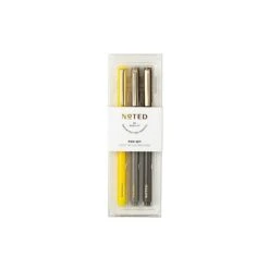 Noted By Post-it® Collection Felt Pen, Felt Tip Point, Assorted Neutral Ink, 3 Pens/Pack (NTD5-PEN-NT)