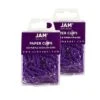 JAM Paper® Colored Standard Paper Clips, Small 1 Inch, Purple Paperclips, 2 Packs Of 100 (2183753a) -Office Product Shop sp22235171 sc7