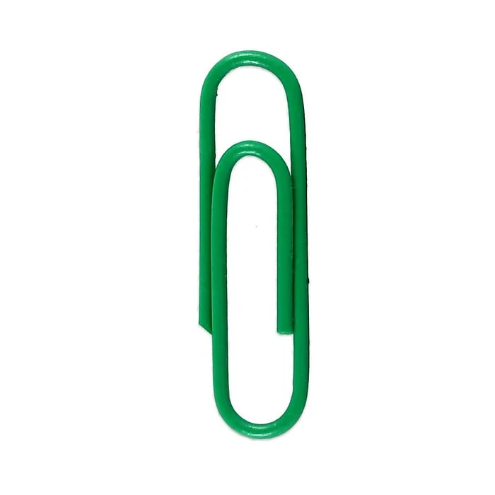 JAM Paper® Colored Standard Paper Clips, Small 1 Inch, Green Paperclips, 2 Packs Of 100 (2183752a) 5 JAM Paper® Colored Standard Paper Clips, Small 1 Inch, Green Paperclips, 2 Packs Of 100 (2183752a) - Image 3