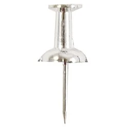 JAM Paper Push Pins, Silver, 2 Packs Of 100 (222419054A) -Office Product Shop sp29737951 sc7