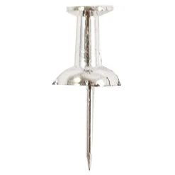 JAM Paper Push Pins, Silver, 2 Packs Of 100 (222419054A) -Office Product Shop sp29737953 sc7