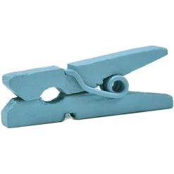 JAM Paper® Wood Clip Clothespins, Small 7/8 Inch, Blue Clothes Pins, 2 Packs Of 50 (2230717361A) -Office Product Shop sp29737991 sc7