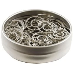 JAM Paper Circular Small Paper Clips, Silver, 2 Packs Of 50 (321814885B) -Office Product Shop sp29738132 sc7