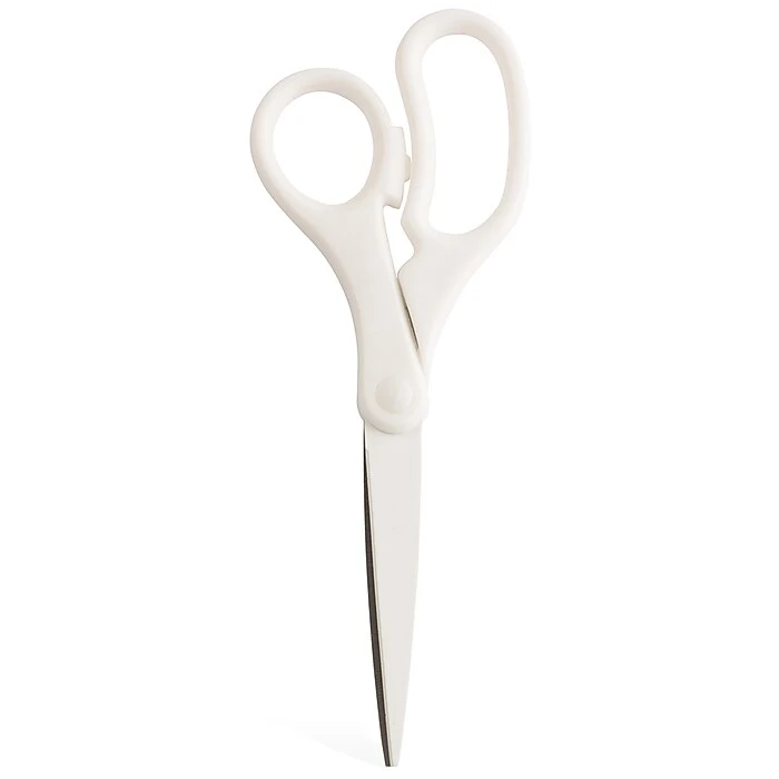 JAM Paper Precision 8" Stainless Steel Multi-Purpose/Heavy Duty Scissors, Pointed Tip, White (342WHZ) 3 JAM Paper Precision 8" Stainless Steel Multi-Purpose/Heavy Duty Scissors, Pointed Tip, White (342WHZ)