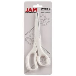 JAM Paper Precision 8" Stainless Steel Multi-Purpose/Heavy Duty Scissors, Pointed Tip, White (342WHZ) 9 JAM Paper Precision 8" Stainless Steel Multi-Purpose/Heavy Duty Scissors, Pointed Tip, White (342WHZ) -Office Product Shop sp30025871 sc7