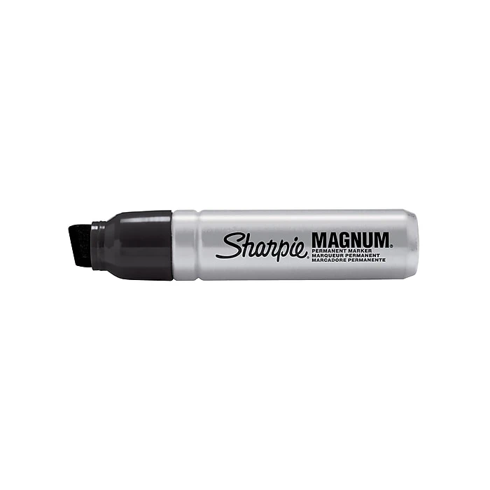 Sharpie Magnum Permanent Markers, Chisel Tip, Black, 12/Pack (44001DZ) 6 Sharpie Magnum Permanent Markers, Chisel Tip, Black, 12/Pack (44001DZ) - Image 4