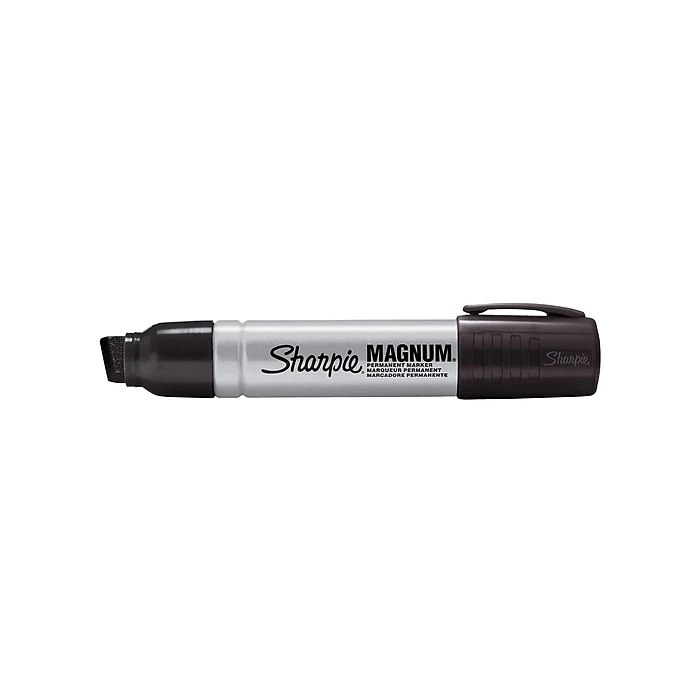 Sharpie Magnum Permanent Markers, Chisel Tip, Black, 12/Pack (44001DZ) 5 Sharpie Magnum Permanent Markers, Chisel Tip, Black, 12/Pack (44001DZ) - Image 3