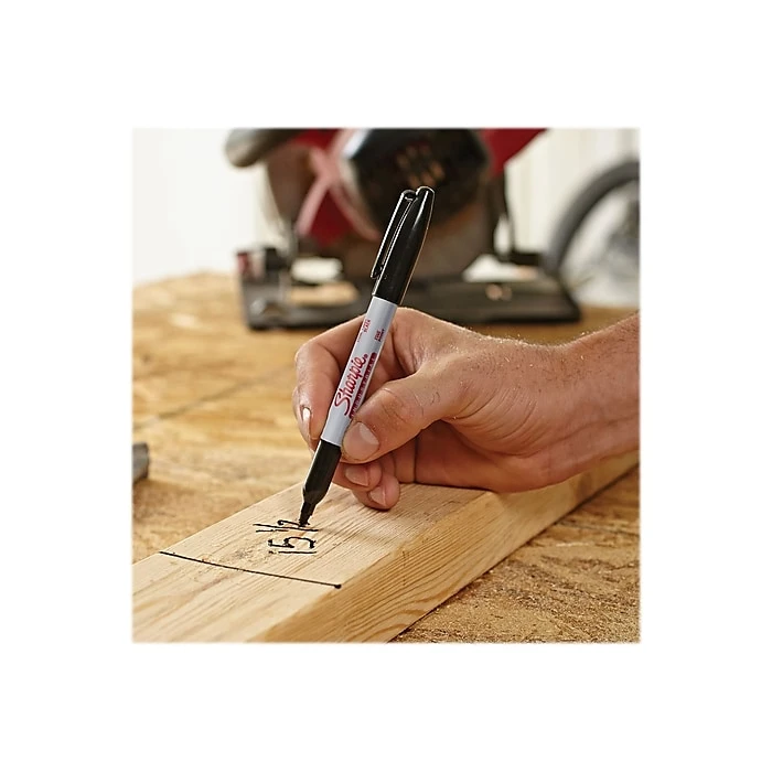 Sharpie Industrial Permanent Marker, Fine Tip, Black (13601) 8 Sharpie Industrial Permanent Marker, Fine Tip, Black (13601) - Image 6