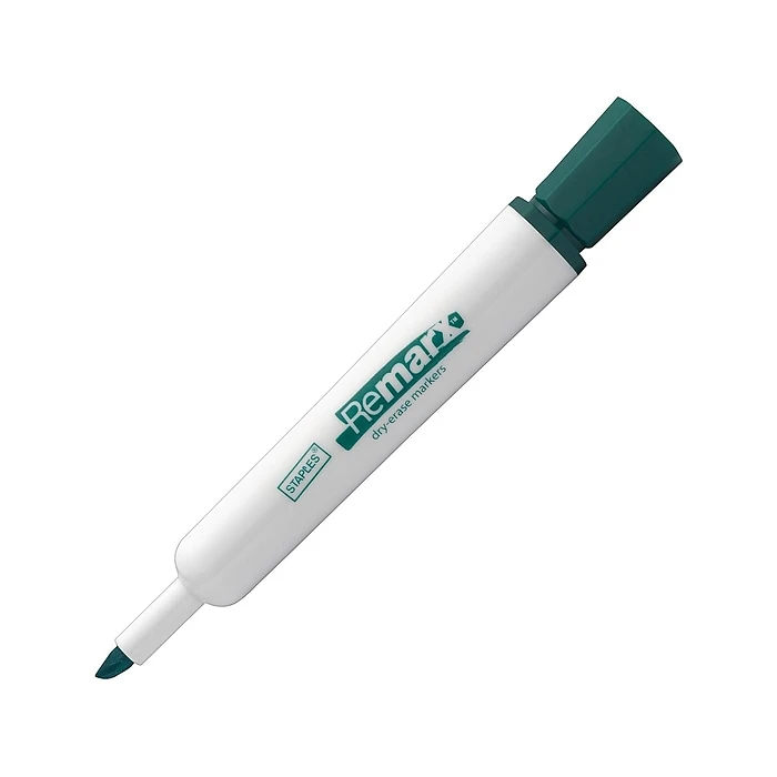 Staples Remarx Dry Erase Markers, Broad Point, Green, 12/Pack (18889) 4 Staples Remarx Dry Erase Markers, Broad Point, Green, 12/Pack (18889) - Image 2