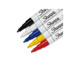 Sharpie Oil-Based Paint Markers, Fine Tip, Assorted, 5/Pack (37371) -Office Product Shop sp41816609 sc7