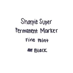 Sharpie Super Permanent Markers, Fine Tip, Black, 6/Pack (33666) -Office Product Shop sp42114956 sc7