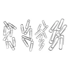 Officemate Gem Paper Clips, #1, Silver, 100/Box (99911)