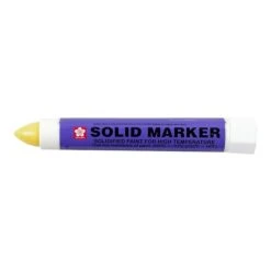 Sakura Solid Permanent Markers, Bullet Point, Yellow, Dozen (XSC-3)