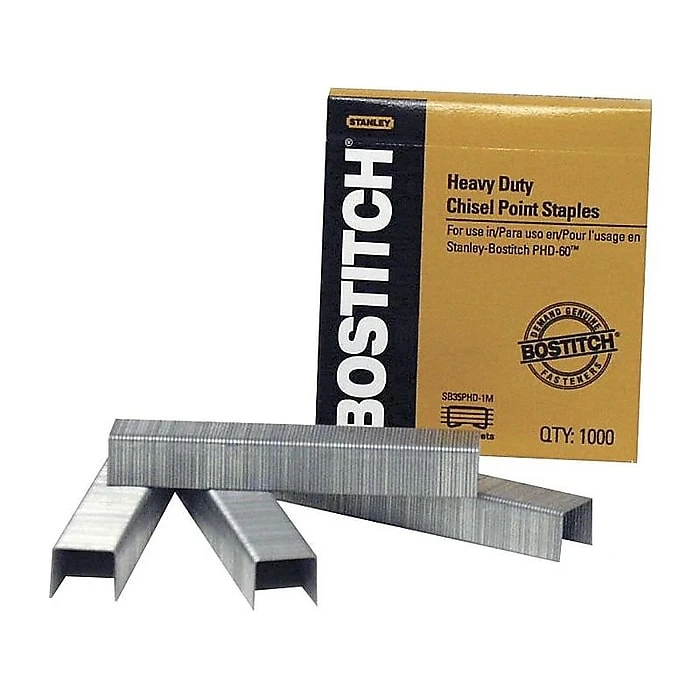 Bostitch Staples, 13/32" Leg Length, 1000/Box (SB35PHD-1M) 3 Bostitch Staples, 13/32" Leg Length, 1000/Box (SB35PHD-1M)