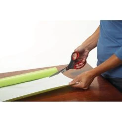 Scotch™ Precision 8" Stainless Steel, Multi-Purpose Heavy Duty Scissors, Sharp Tip, Red/Dark Gray (1448) -Office Product Shop sp44705910 sc7