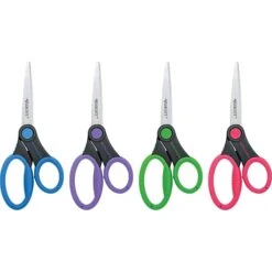 Westcott Soft Handle Student 7" Stainless Steel Standard Scissors, Pointed Tip, Assorted Colors (14609) -Office Product Shop sp44851159 sc7
