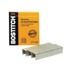 Bostitch Premium Heavy Duty Staples, 1/2" Leg Length, 1000/Box (SB351/2-1M) -Office Product Shop sp45959810 sc7 1