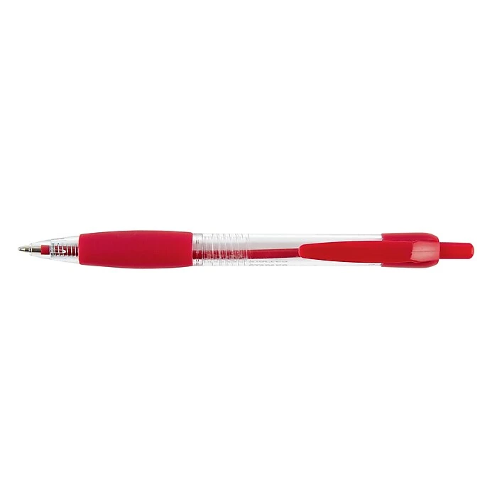 Staples Retractable Ballpoint Pens, Medium Point, Red Ink, Dozen (50792) 4 Staples Retractable Ballpoint Pens, Medium Point, Red Ink, Dozen (50792) - Image 2