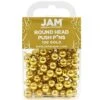 JAM Paper Map Tacks Push Pins, Gold, 100/Pack (22432213) 2 JAM Paper Map Tacks Push Pins, Gold, 100/Pack (22432213) -Office Product Shop sp4798097 sc7