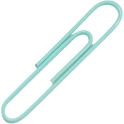 JAM Paper Jumbo Paper Clips, Teal, 3 Packs Of 75 (21832065B) -Office Product Shop sp4798223 sc7