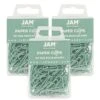 JAM Paper Small Paper Clips, Teal, 3 Packs Of 100 (21832064B) -Office Product Shop sp49917511 sc7