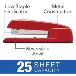Swingline® 747® Business Stapler, 25 Sheet Capacity, Rio Red (74736) -Office Product Shop sp56868010 sc7