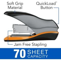 Swingline Optima Desk Stapler, 70 Sheet Capacity, Silver (87875) -Office Product Shop sp56868489 sc7