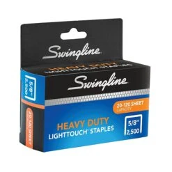 Swingline® LightTouch® Heavy Duty Staples, 5/8" Length, 2,500/Per Box (90009) 8 Swingline® LightTouch® Heavy Duty Staples, 5/8" Length, 2,500/Per Box (90009) -Office Product Shop sp56870986 sc7