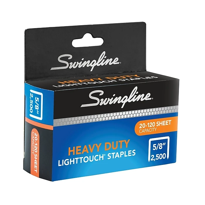 Swingline® LightTouch® Heavy Duty Staples, 5/8" Length, 2,500/Per Box (90009) 4 Swingline® LightTouch® Heavy Duty Staples, 5/8" Length, 2,500/Per Box (90009) - Image 2