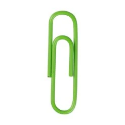 JAM PAPER Standard 1" Paper Clips, Lime Green, 1/Pack (2183624) -Office Product Shop sp58557609 sc7