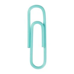 JAM Paper Small Paper Clips, Teal, 100/pack (21832064) -Office Product Shop sp58557624 sc7